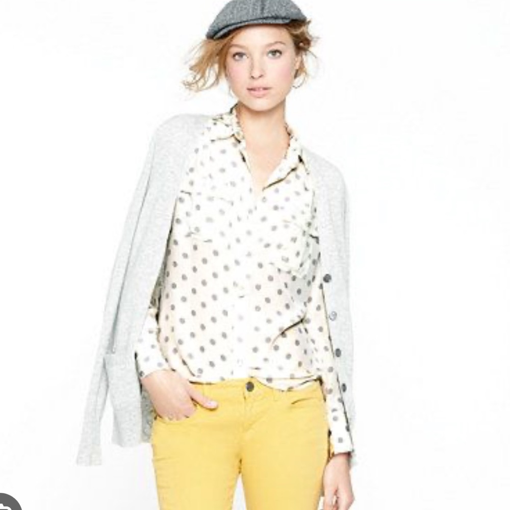 J. Crew - Blythe Polkadot Blouse in Silk